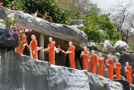 Buddhistische Mönche in Sri Lanka