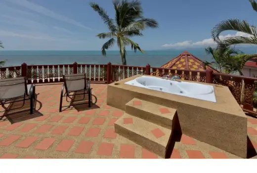 Blick zum Meer Strandvilla Koh Samui