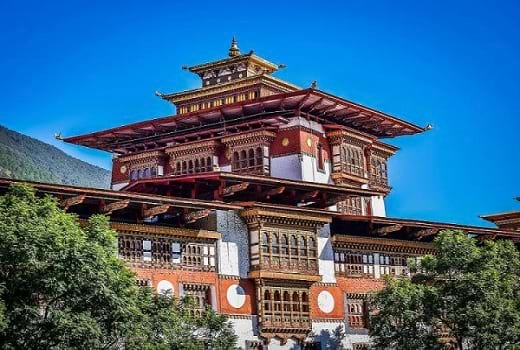 Königliche Palast in Thimphu Bhutan