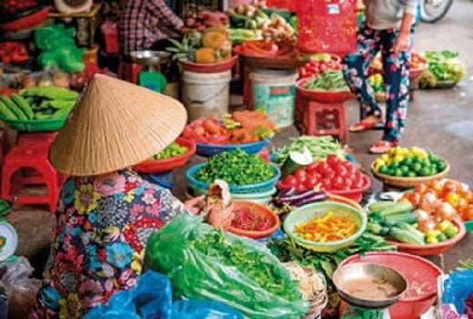 Obstmarkt in Vietnam