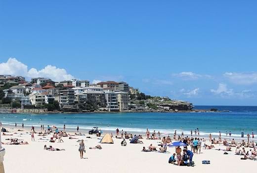 Bondi Beach bei Sydney in NSW