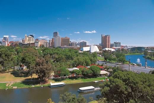 Blick auf Adelaide Südaustralien