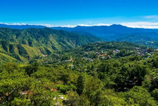 Blick über die Stadt Baguio Nord-Luzon